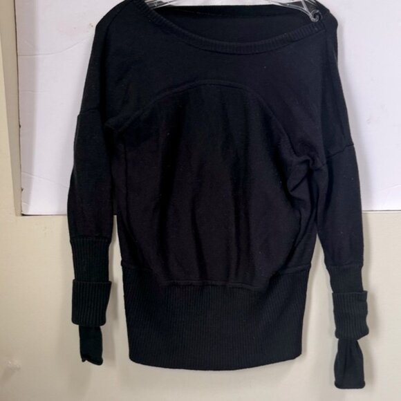 Lululemon Sattva Sweater Wool Lightweight Soft Stretch Wide Hem Dolman Minimal 6 - Picture 10 of 16